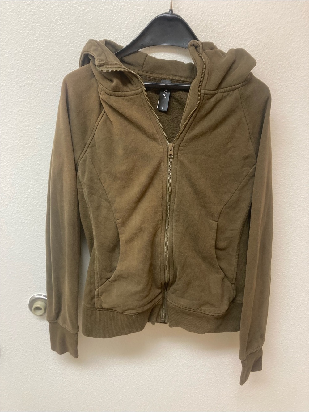 SAVVI Pea GreenZippered Hoody (L)